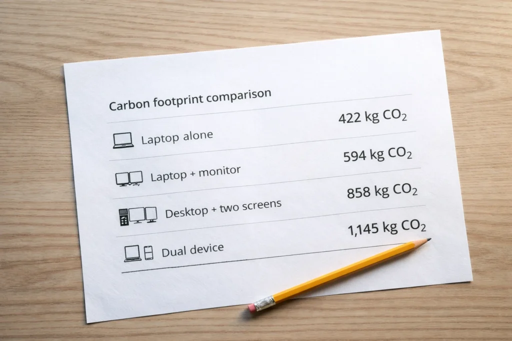 How Much Carbon Does Your Laptop Actually Produce?
