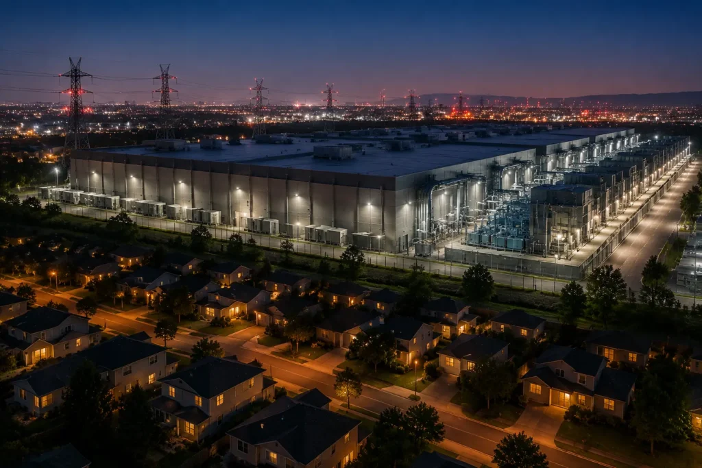 Suburban Lights by the Industrial Edge